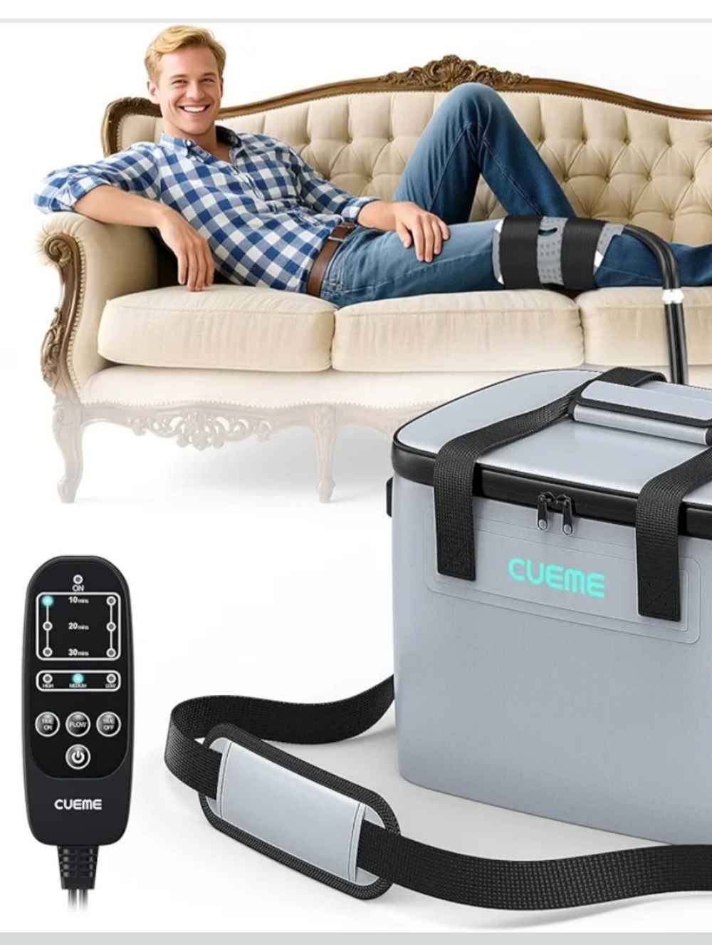 Cueme 20 Quart Ice Machine for Knee, Shoulder Back, and Muscles